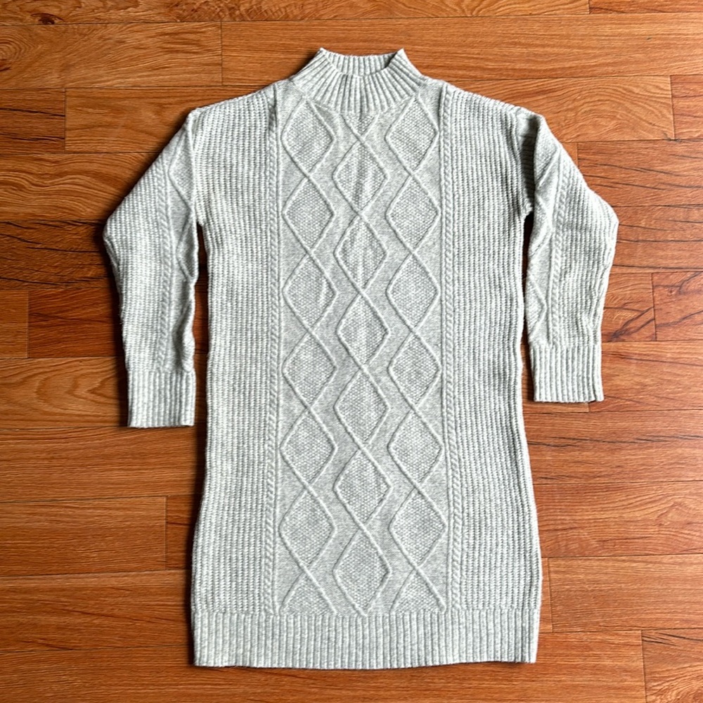 LOFT Grey Sweater Dress